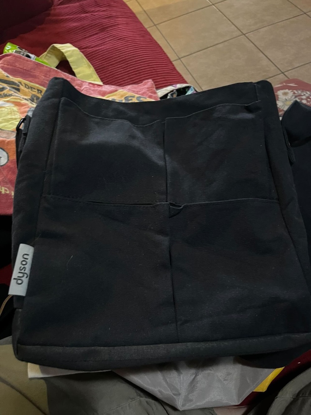 Dyson Black Men's Messenger Bag with Front Pockets
